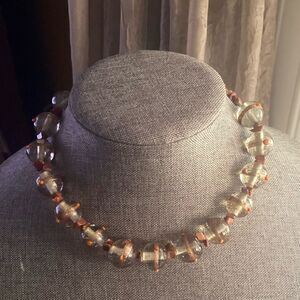 Vintage Lampwork Beads Necklace